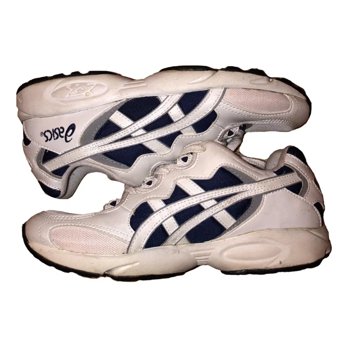 Leather low trainers Asics
