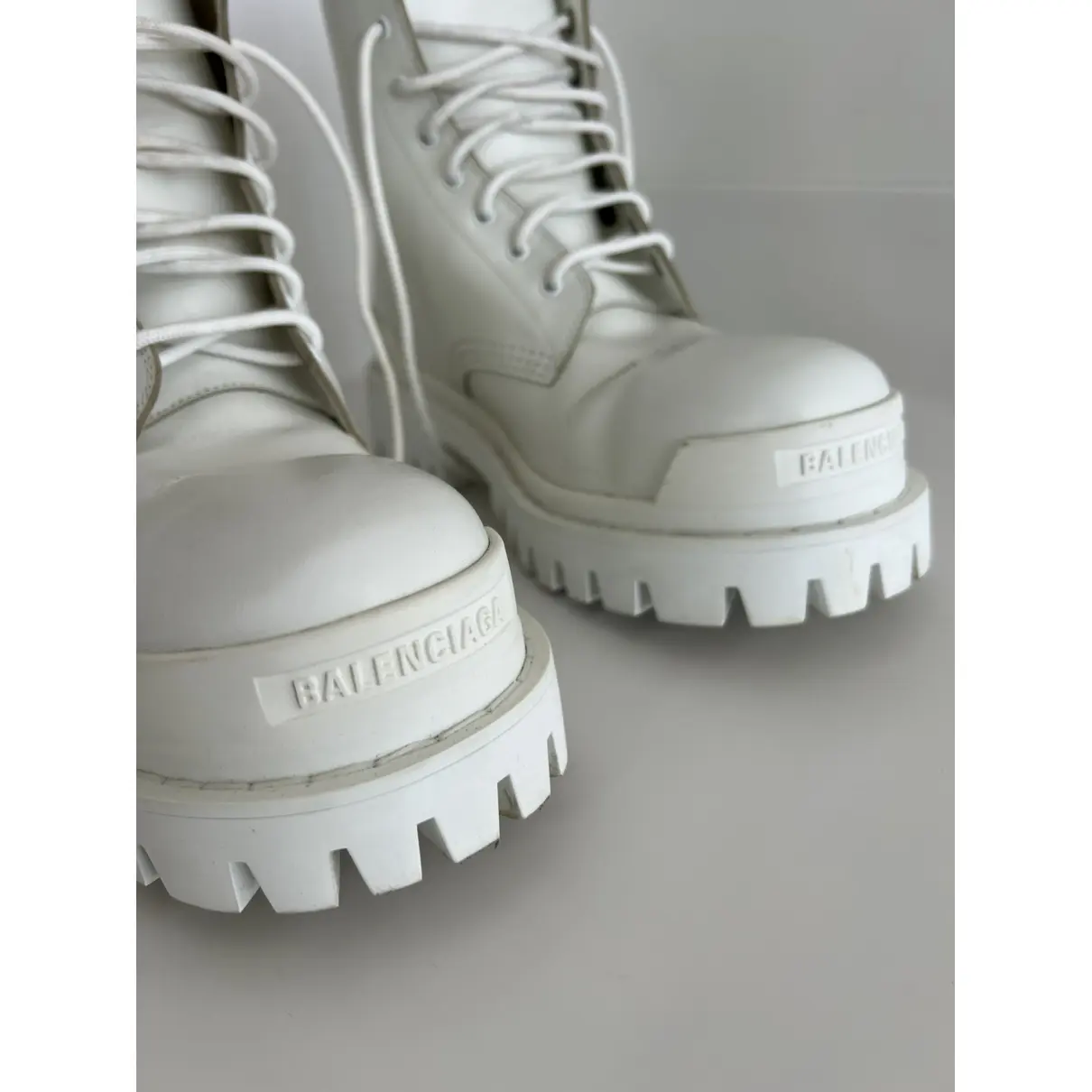 Buy Balenciaga Leather lace up boots online
