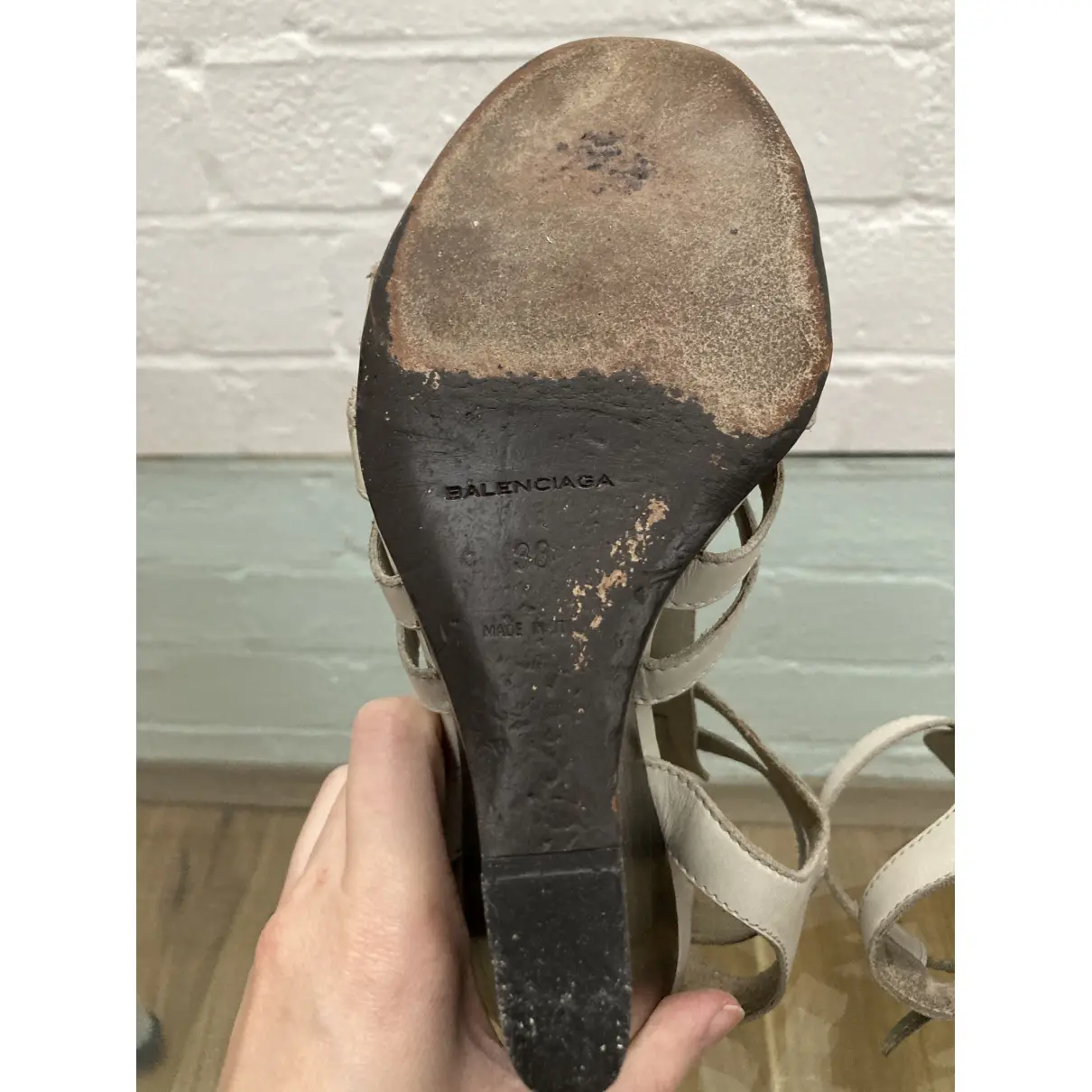 Leather sandals Balenciaga