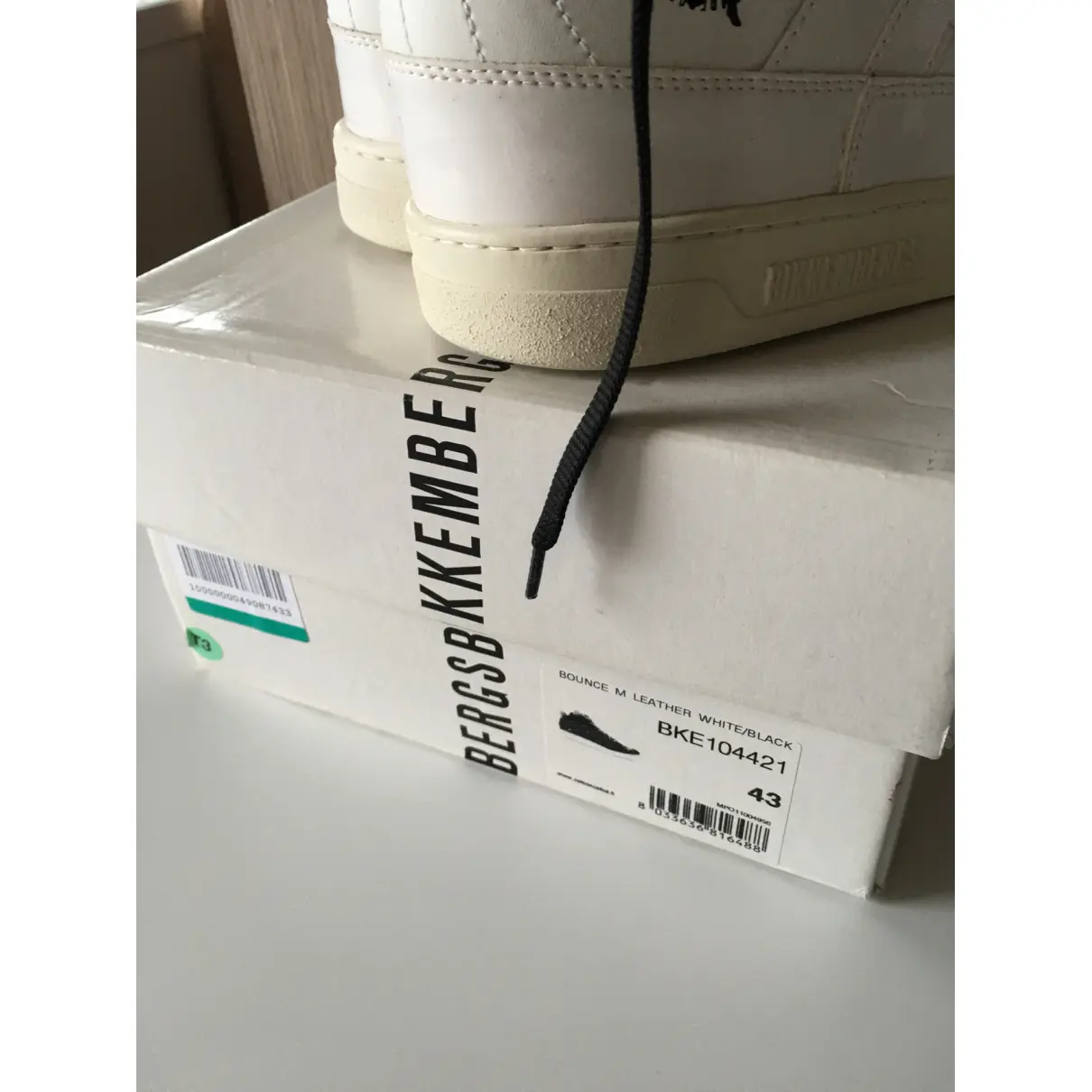 Leather high trainers Bikkembergs