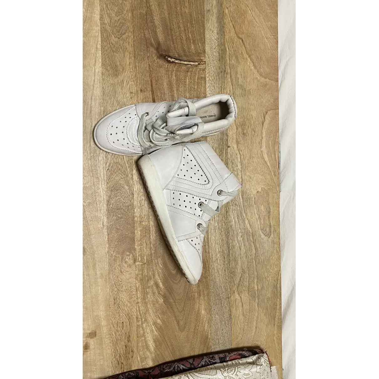 Buy Isabel Marant Bobby leather trainers online