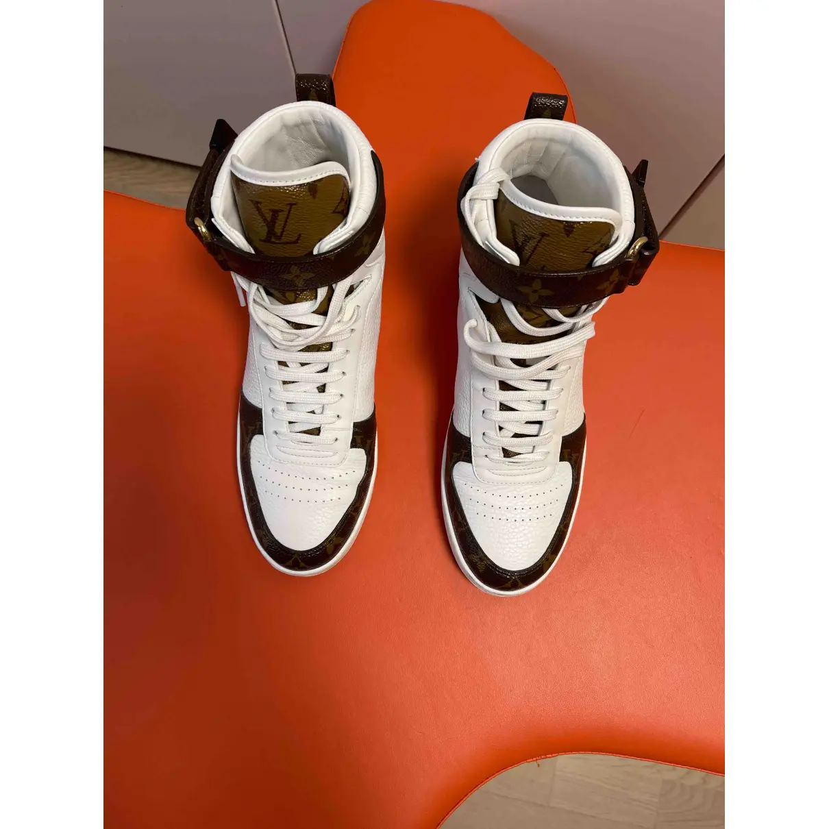 Buy Louis Vuitton Boombox leather trainers online