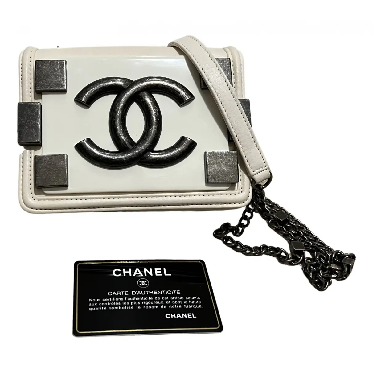 Boy Brick leather handbag Chanel