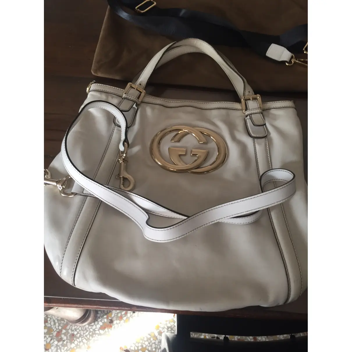 Britt leather handbag Gucci - Vintage