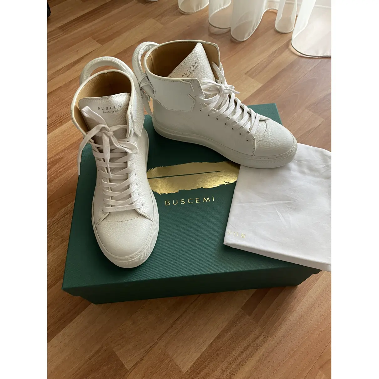 Leather trainers Buscemi