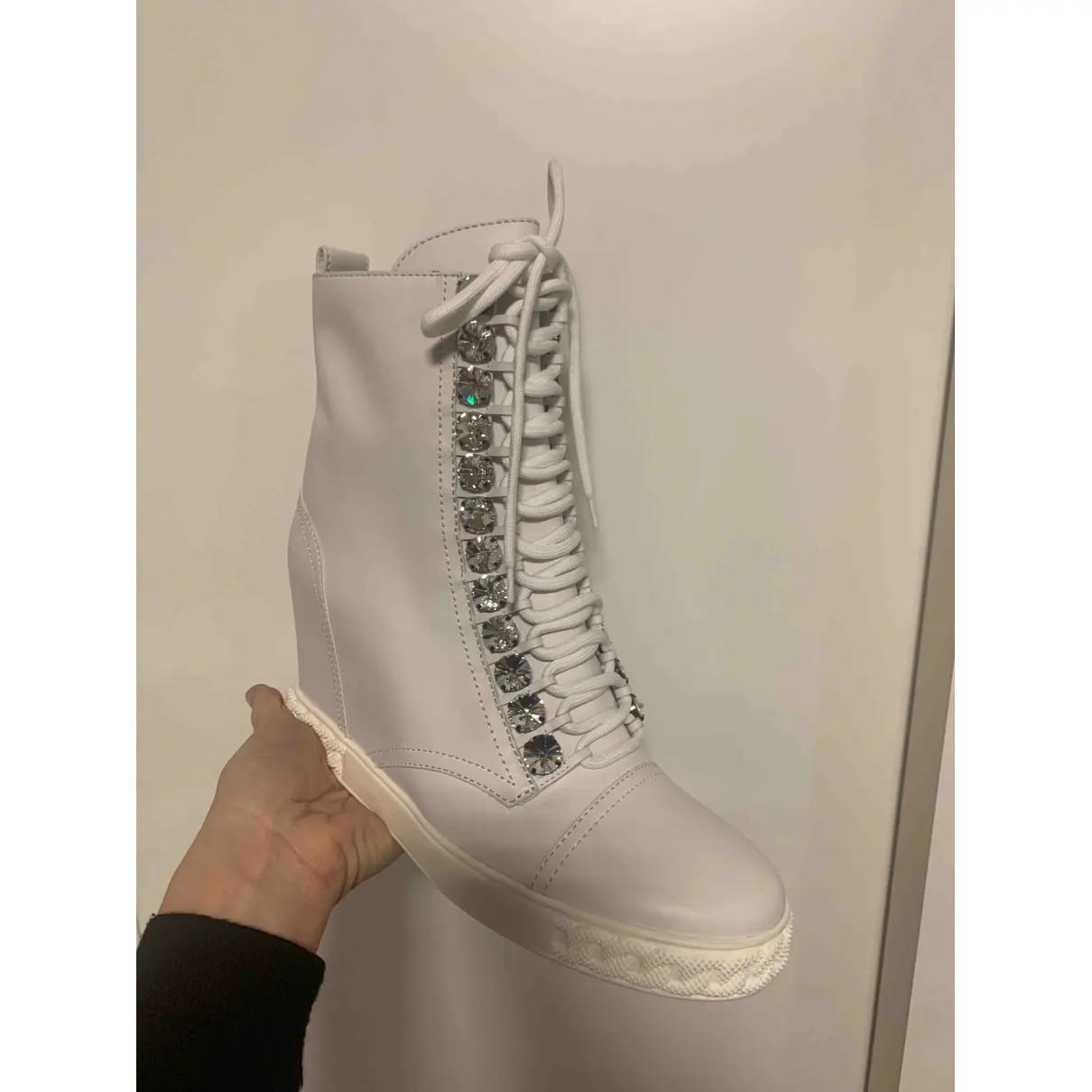 Buy Casadei Leather lace up boots online