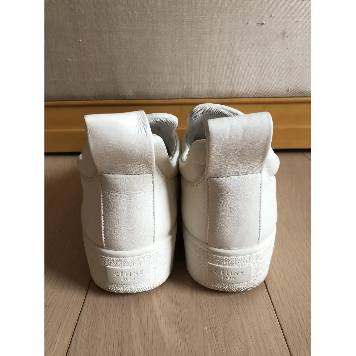 Leather low trainers Celine