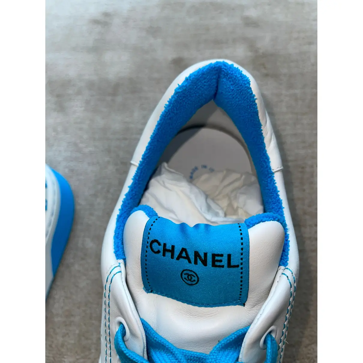 Leather low trainers Chanel