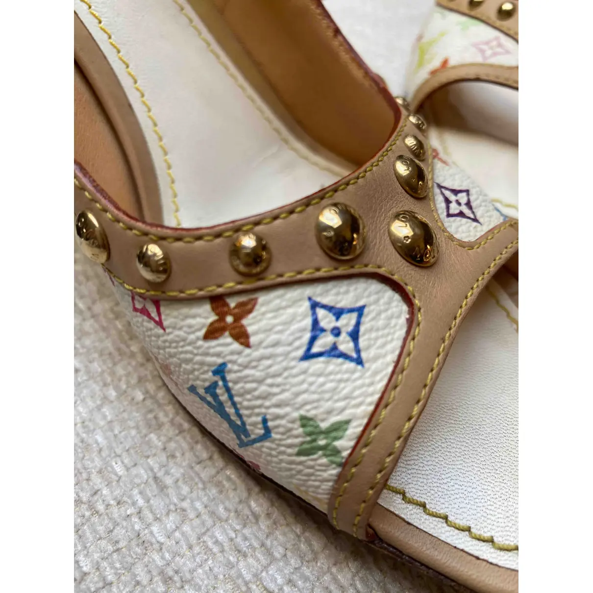 Cherie leather heels Louis Vuitton