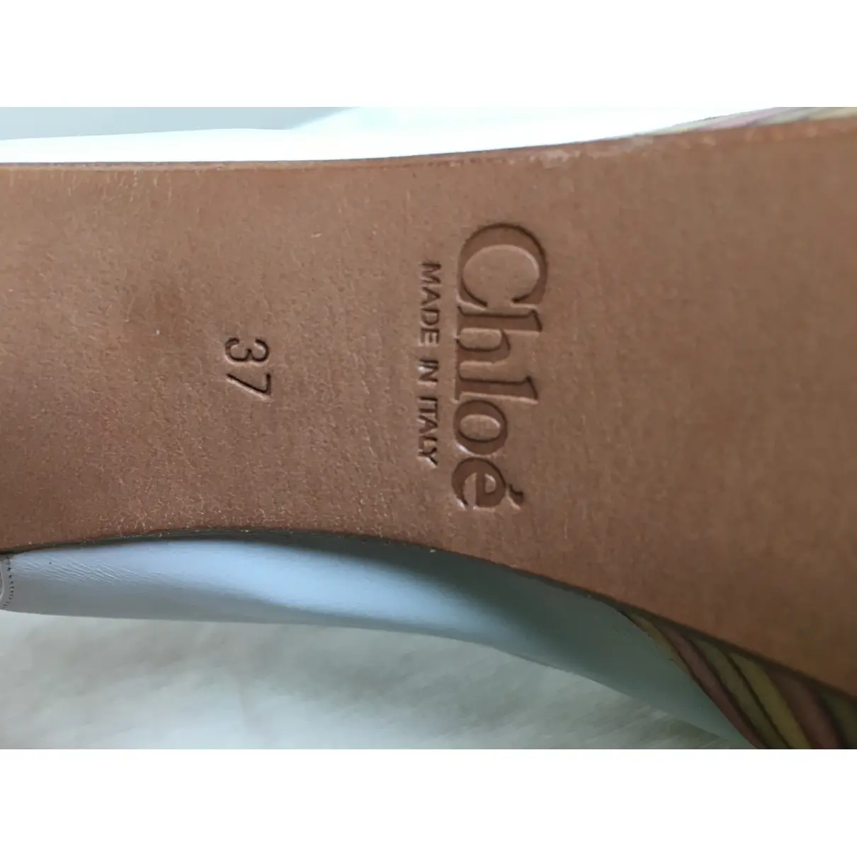 Leather heels Chloé