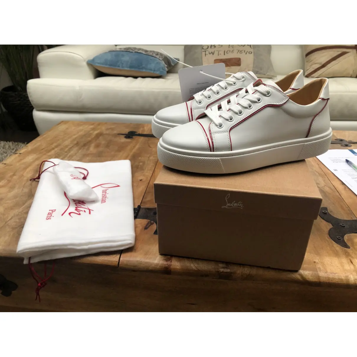 Buy Christian Louboutin Leather trainers online