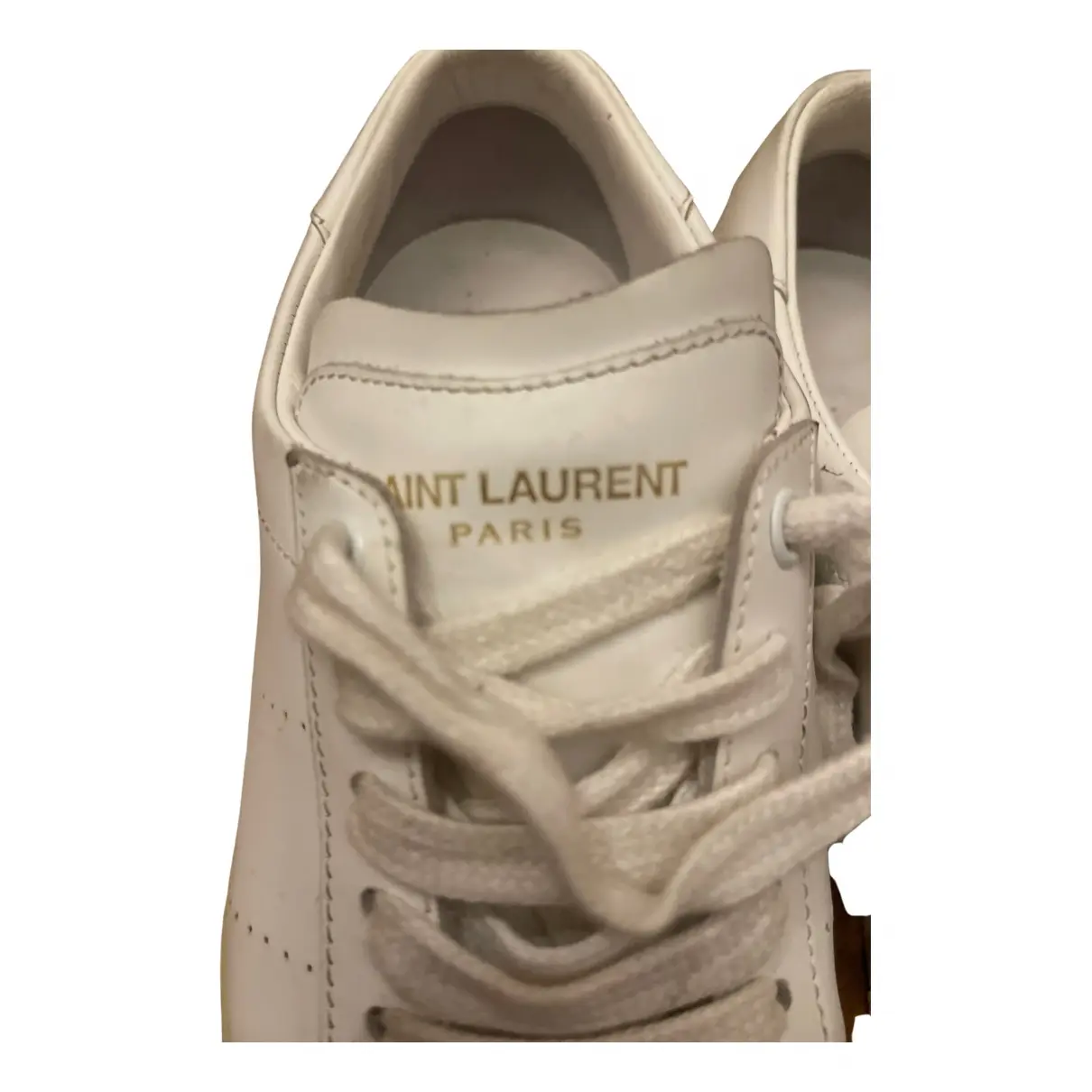 Buy Saint Laurent Court leather trainers online