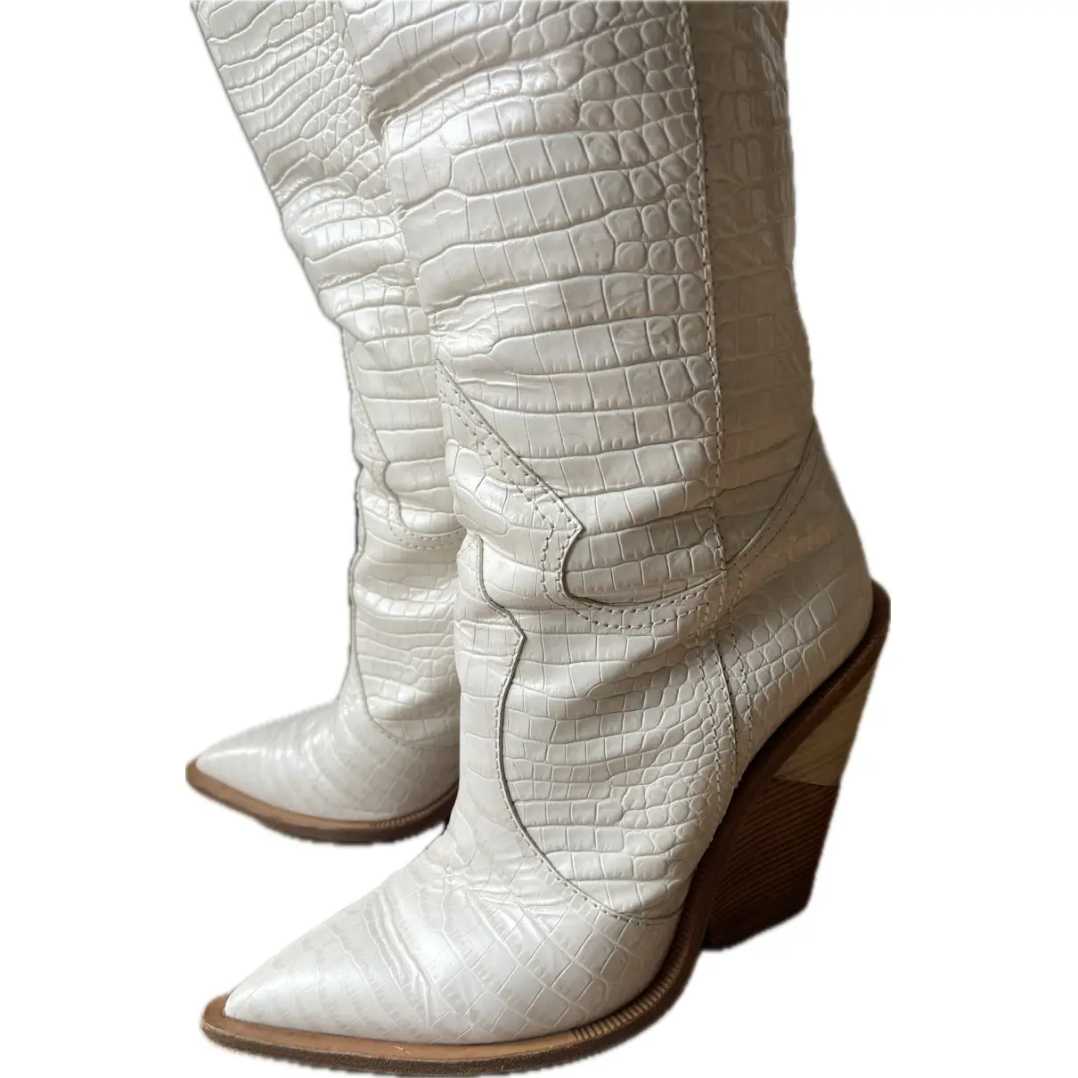Cowboy leather boots Fendi