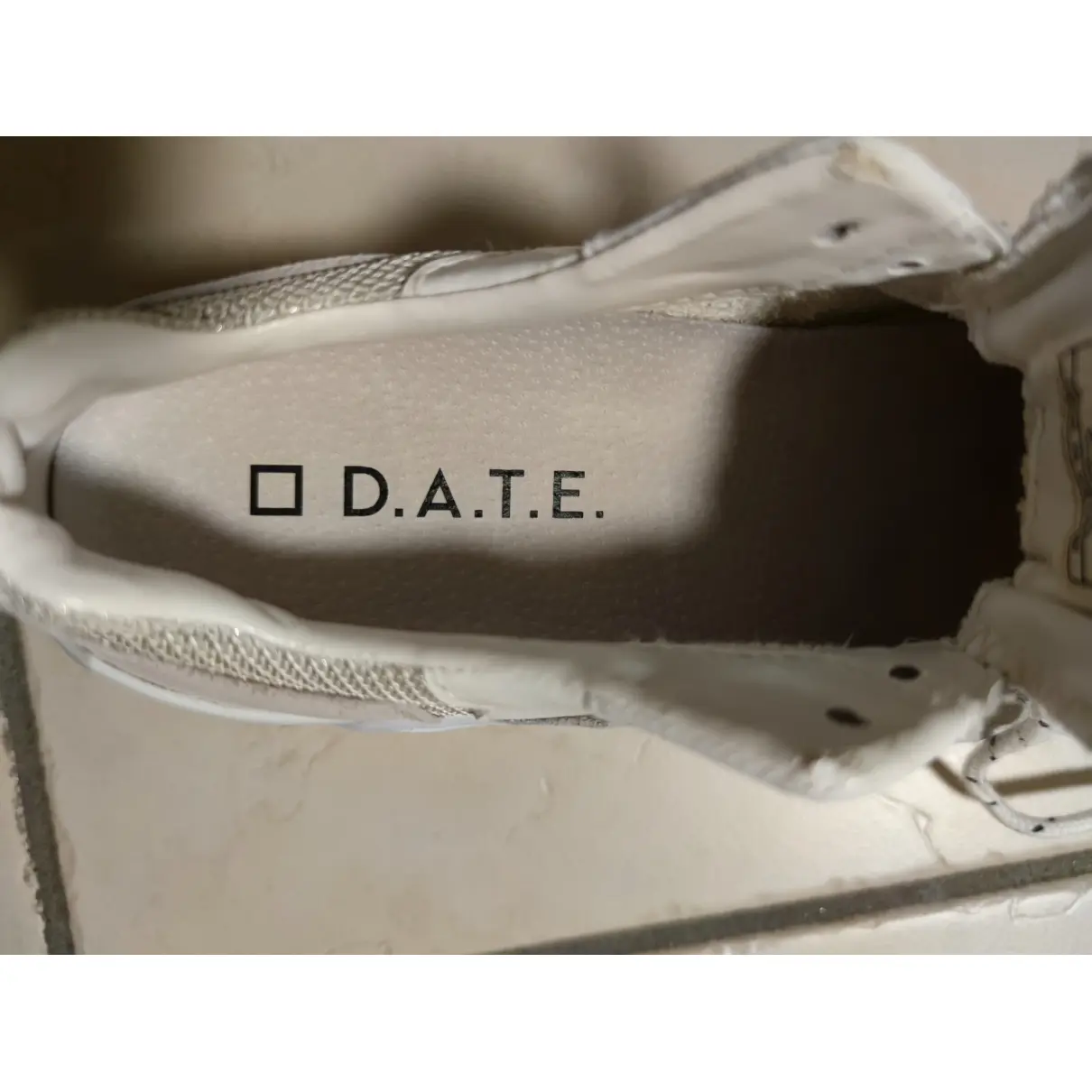 Leather trainers D.A.T.E