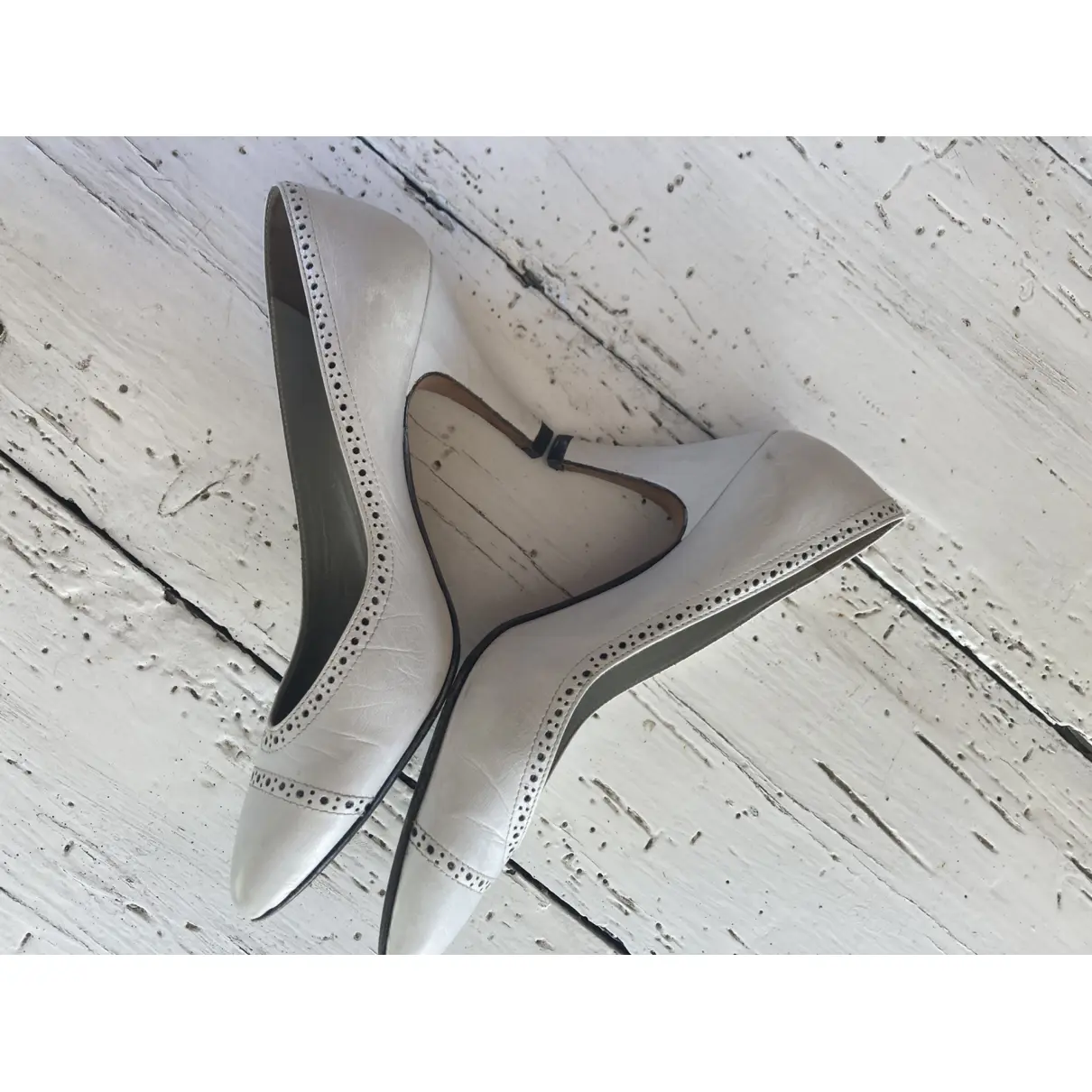 Leather heels Dior - Vintage