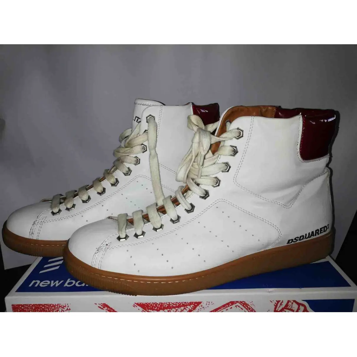 Buy Dsquared2 Leather high trainers online