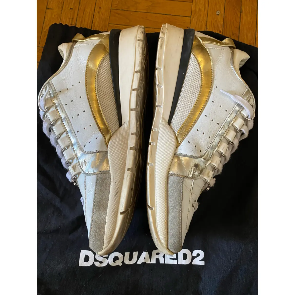 Leather trainers Dsquared2