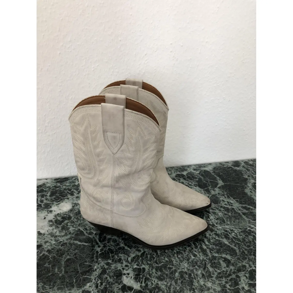 Buy Isabel Marant Duerto leather western boots online
