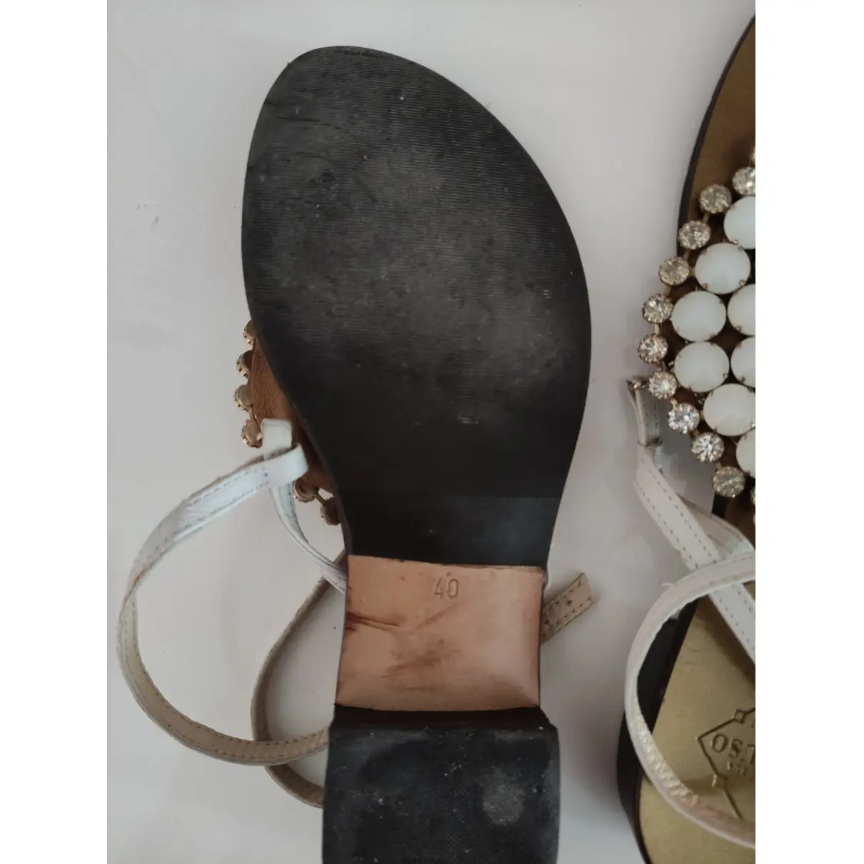 Leather flip flops Emanuela Caruso Capri