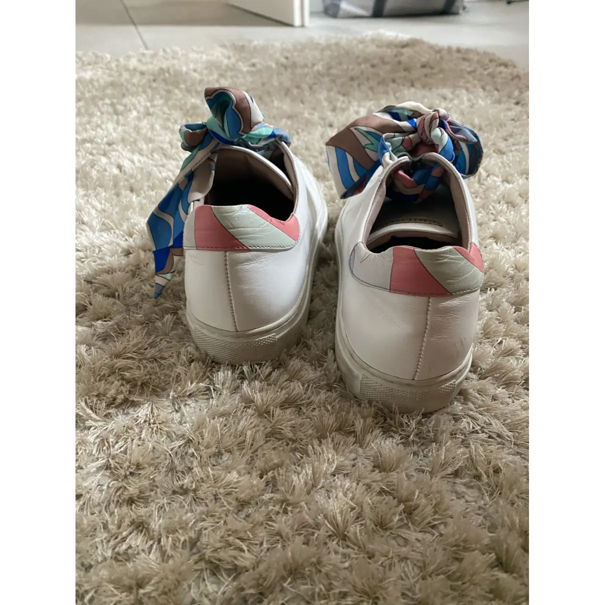 Buy Emilio Pucci Leather trainers online