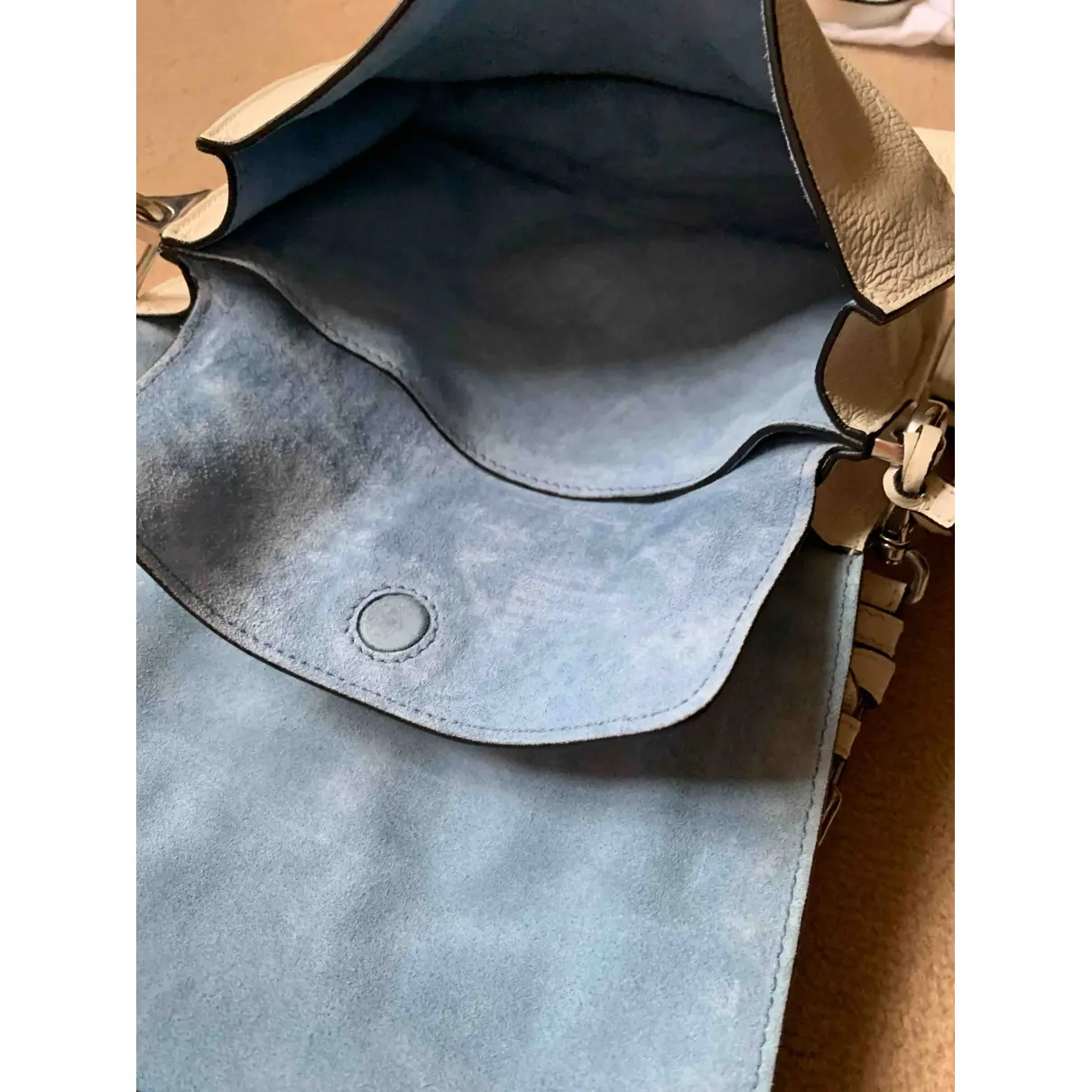 Etiquette leather satchel Prada