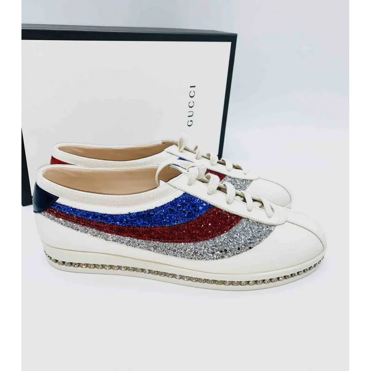 Falacer leather trainers Gucci