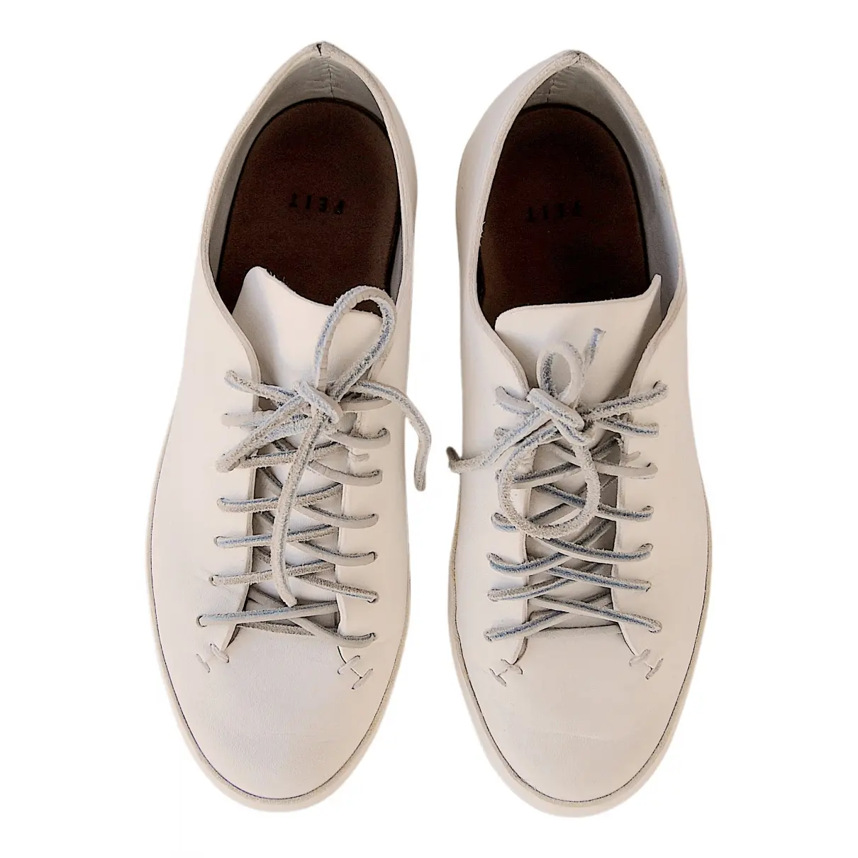 Leather trainers Feit