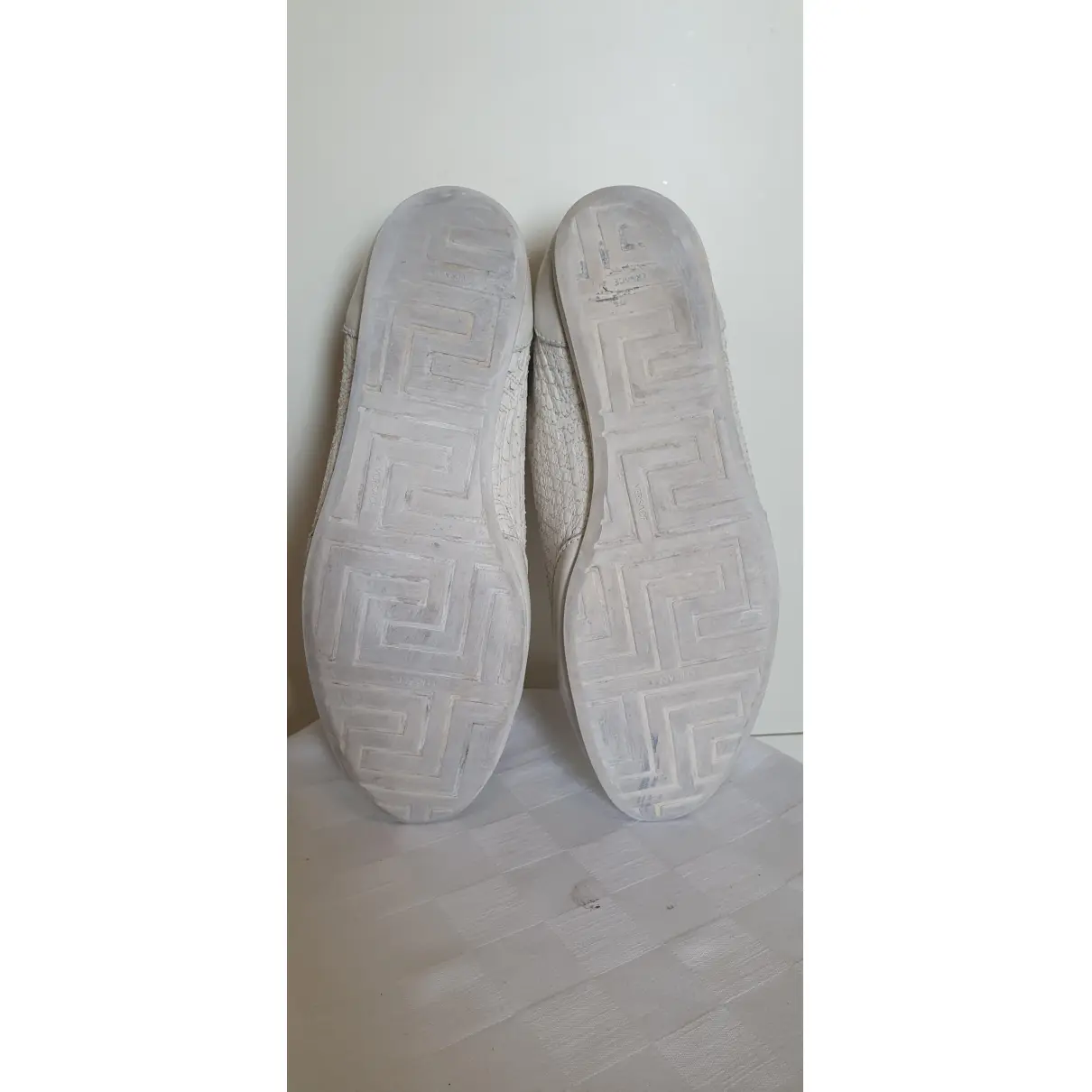 Leather trainers Gianni Versace - Vintage