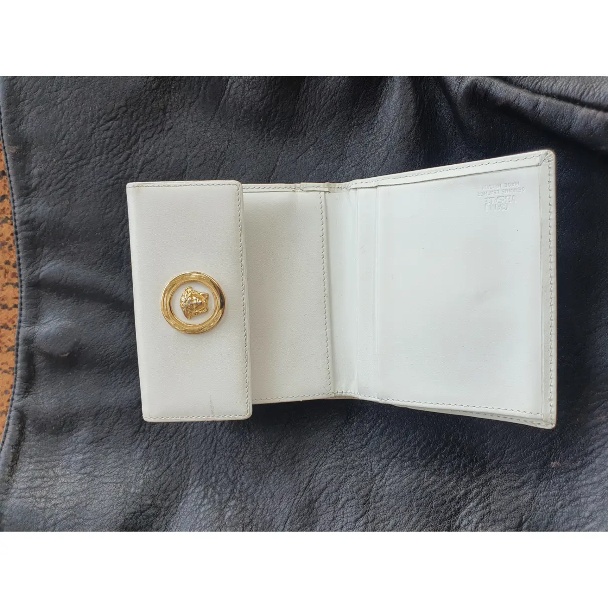 Leather wallet Gianni Versace - Vintage