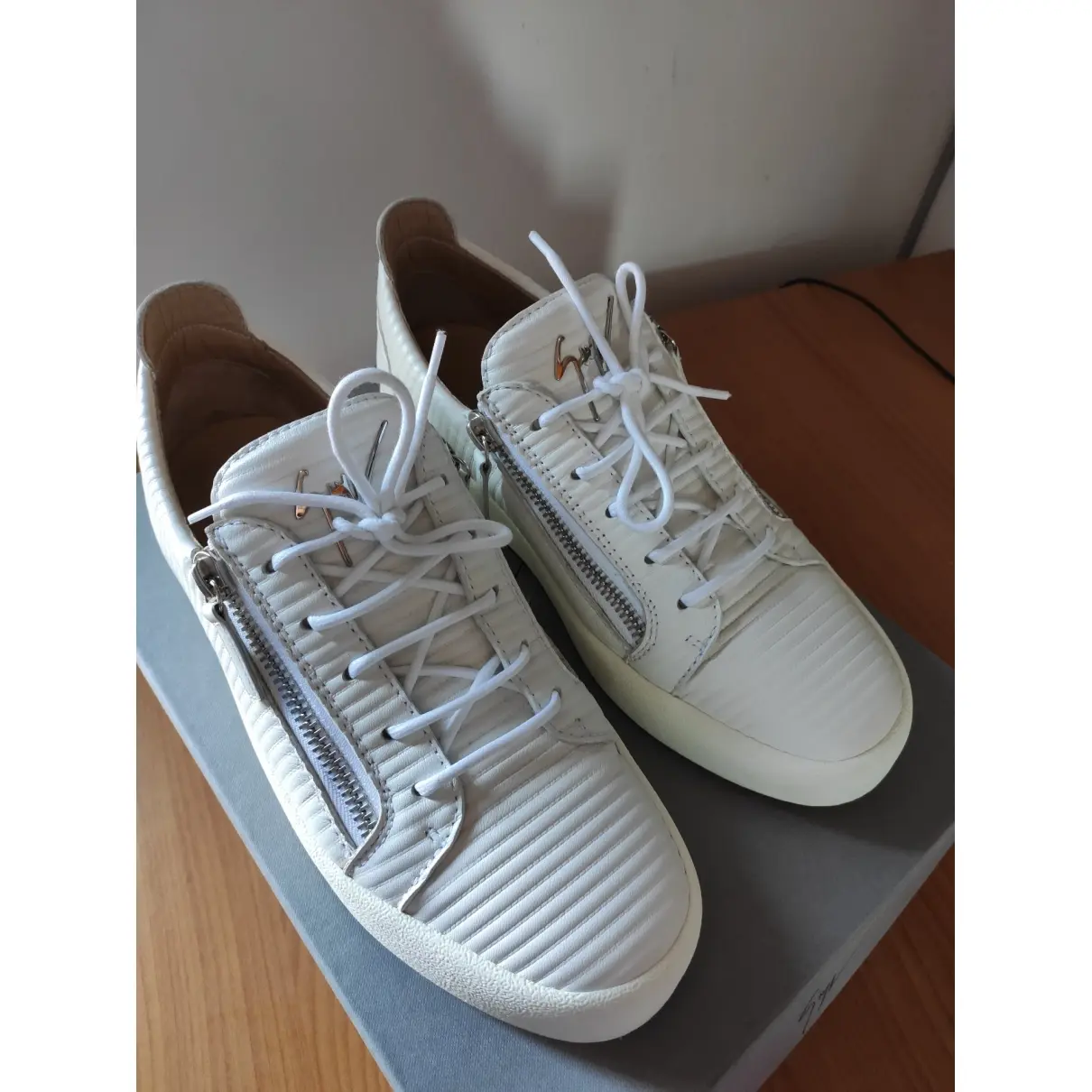 Giuseppe Zanotti Leather low trainers for sale
