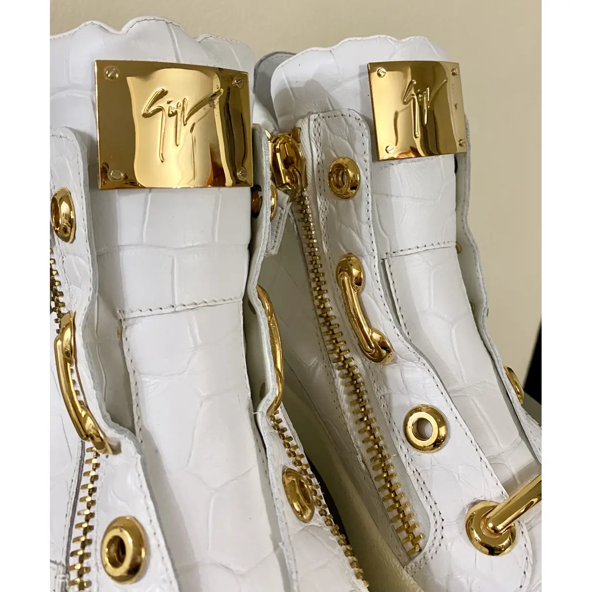 Buy Giuseppe Zanotti Leather high trainers online