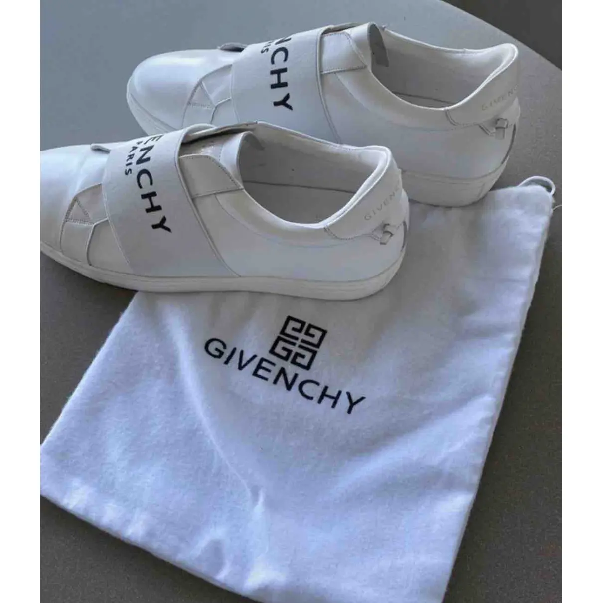 Leather low trainers Givenchy