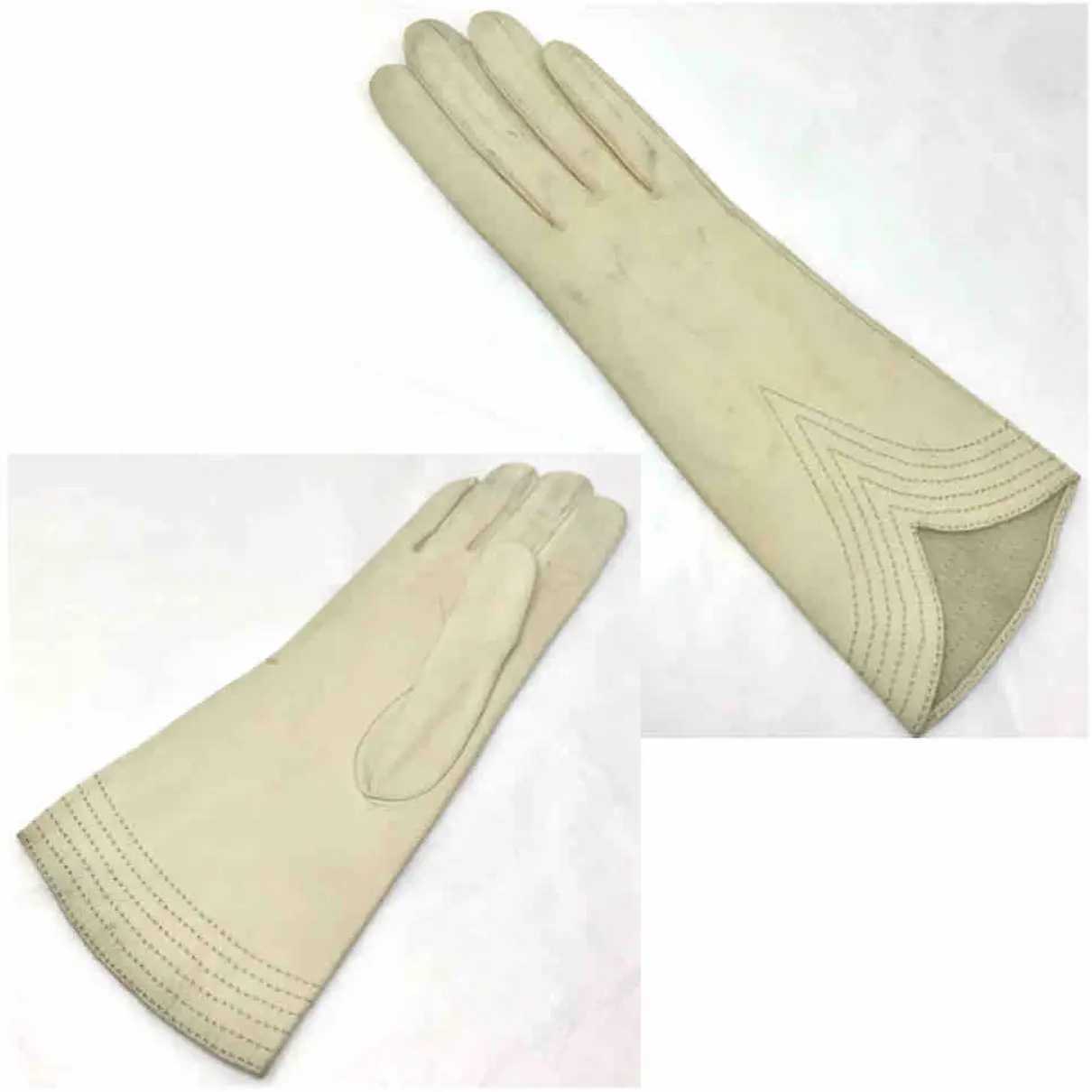 Buy Hermès Leather long gloves online - Vintage