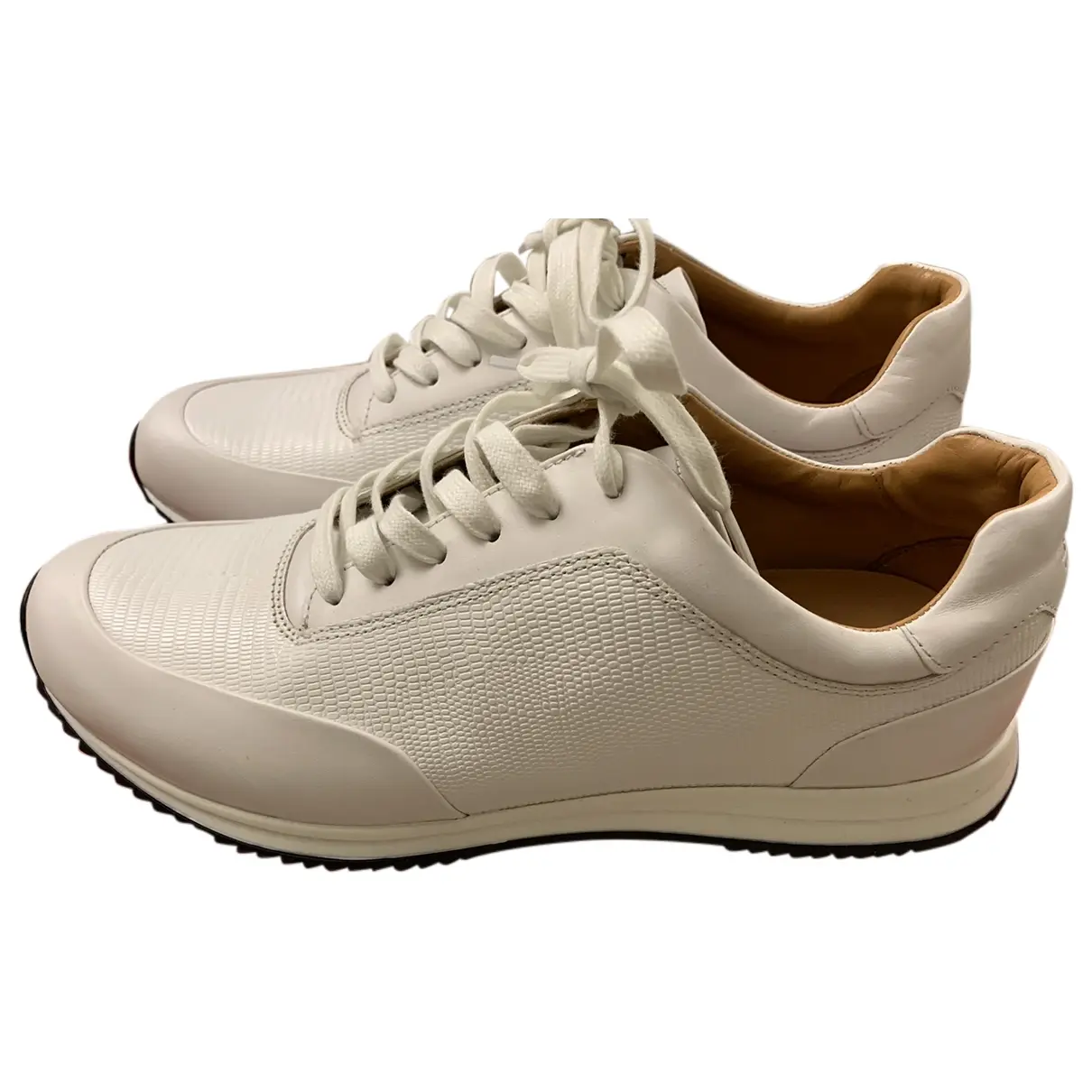 Leather low trainers Hugo Boss
