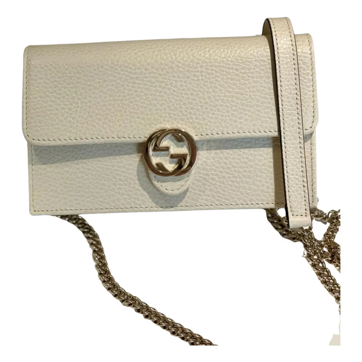 Interlocking leather handbag Gucci