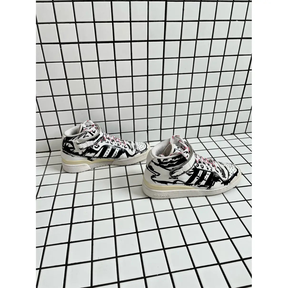 Buy Jeremy Scott Pour Adidas Leather trainers online