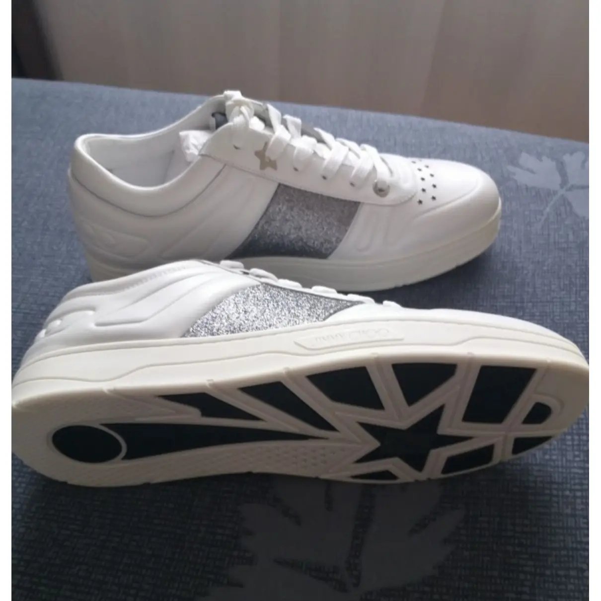 Leather low trainers Jimmy Choo