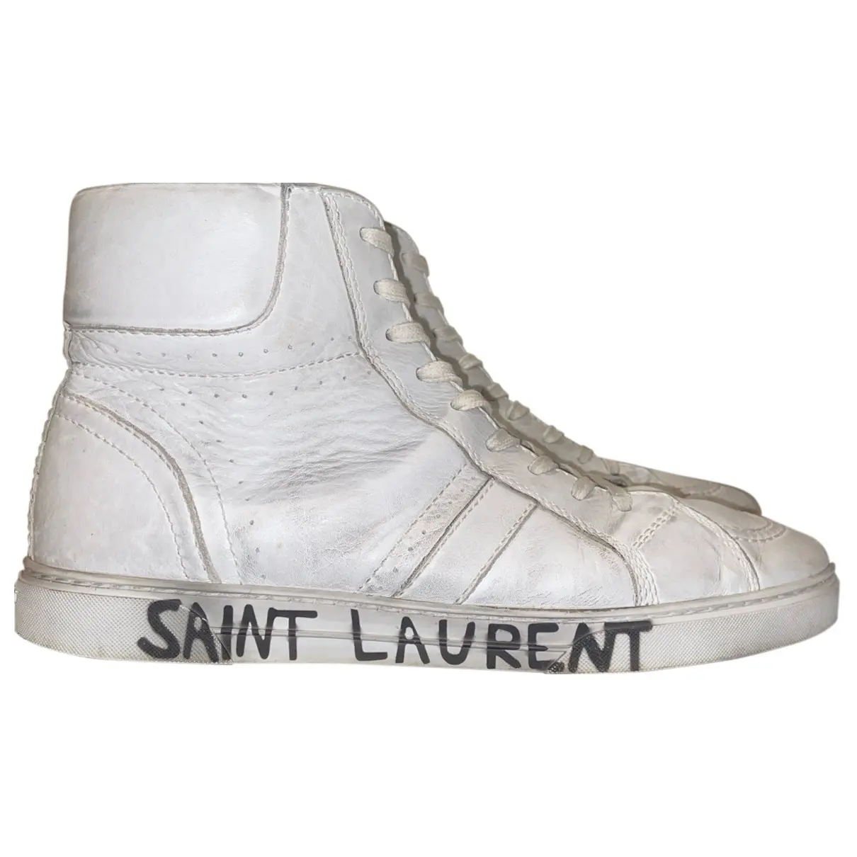 Joe leather high trainers Saint Laurent