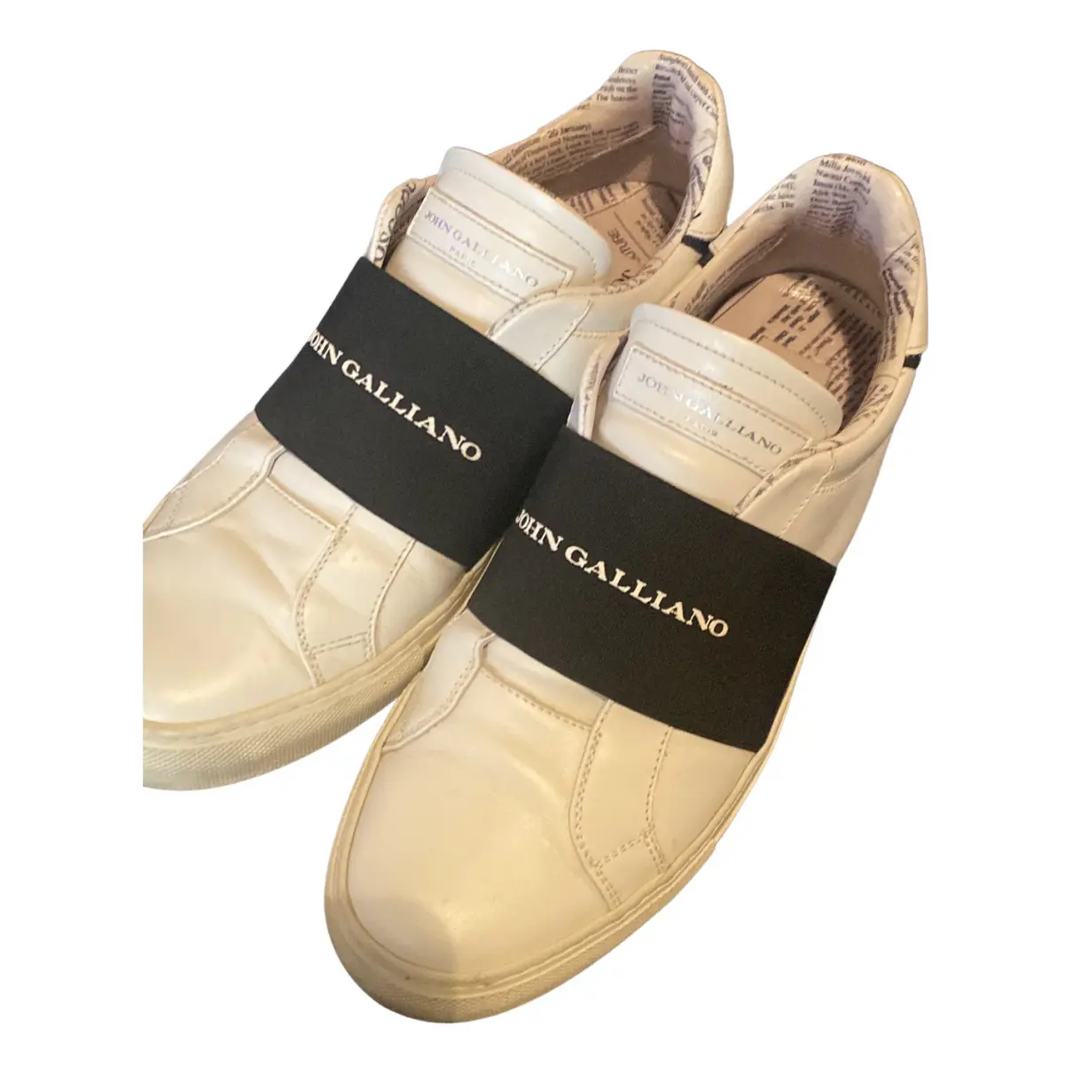 Buy John Galliano Leather trainers online - Vintage