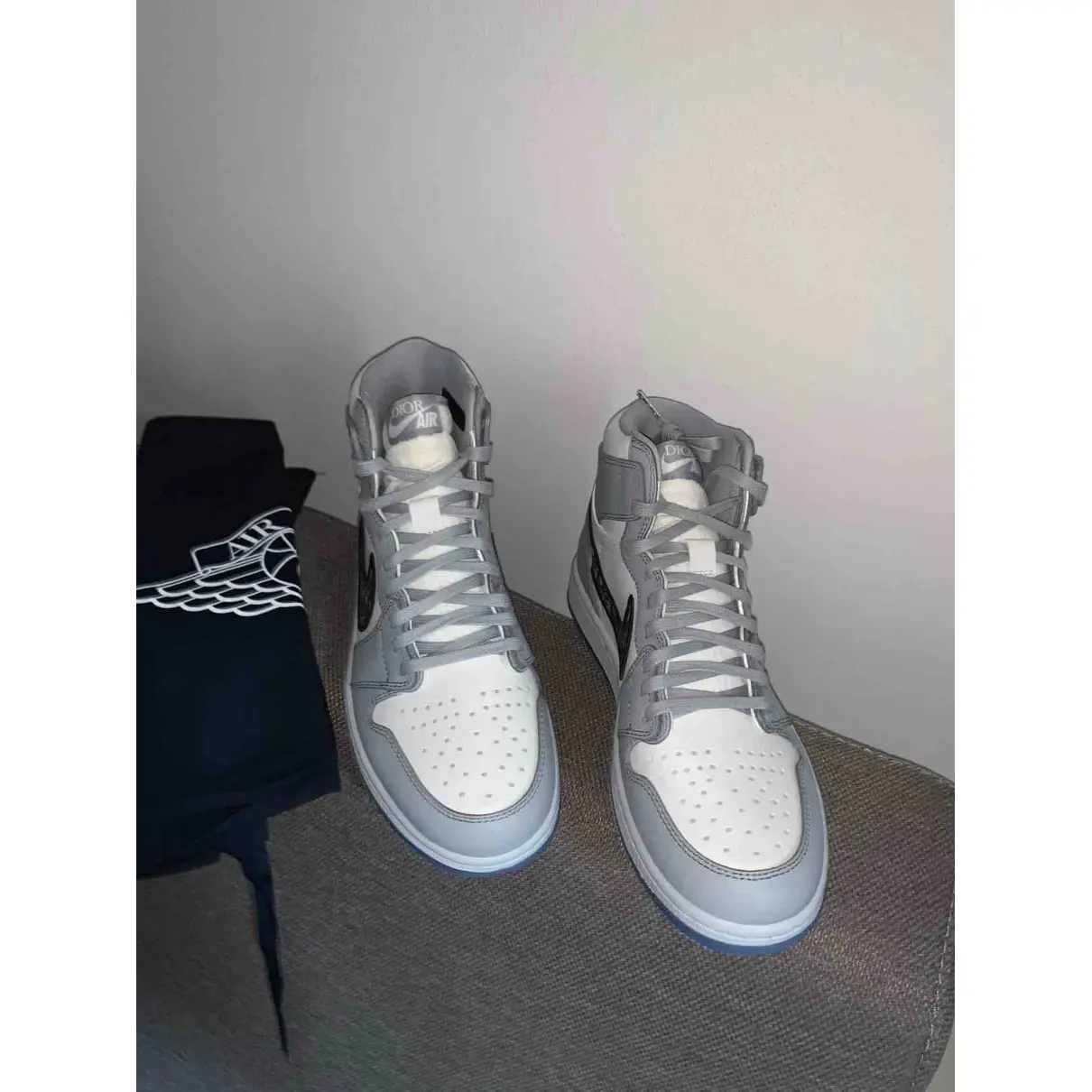Buy Jordan x Dior Leather high trainers online