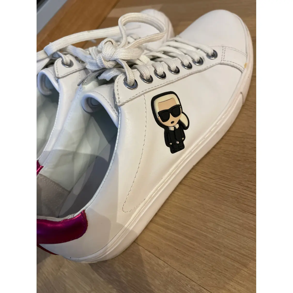Leather trainers Karl Lagerfeld
