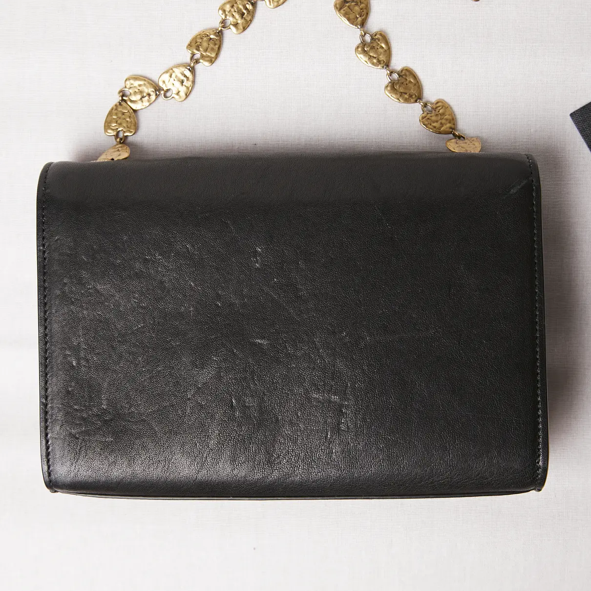 Kate monogramme leather clutch bag Saint Laurent