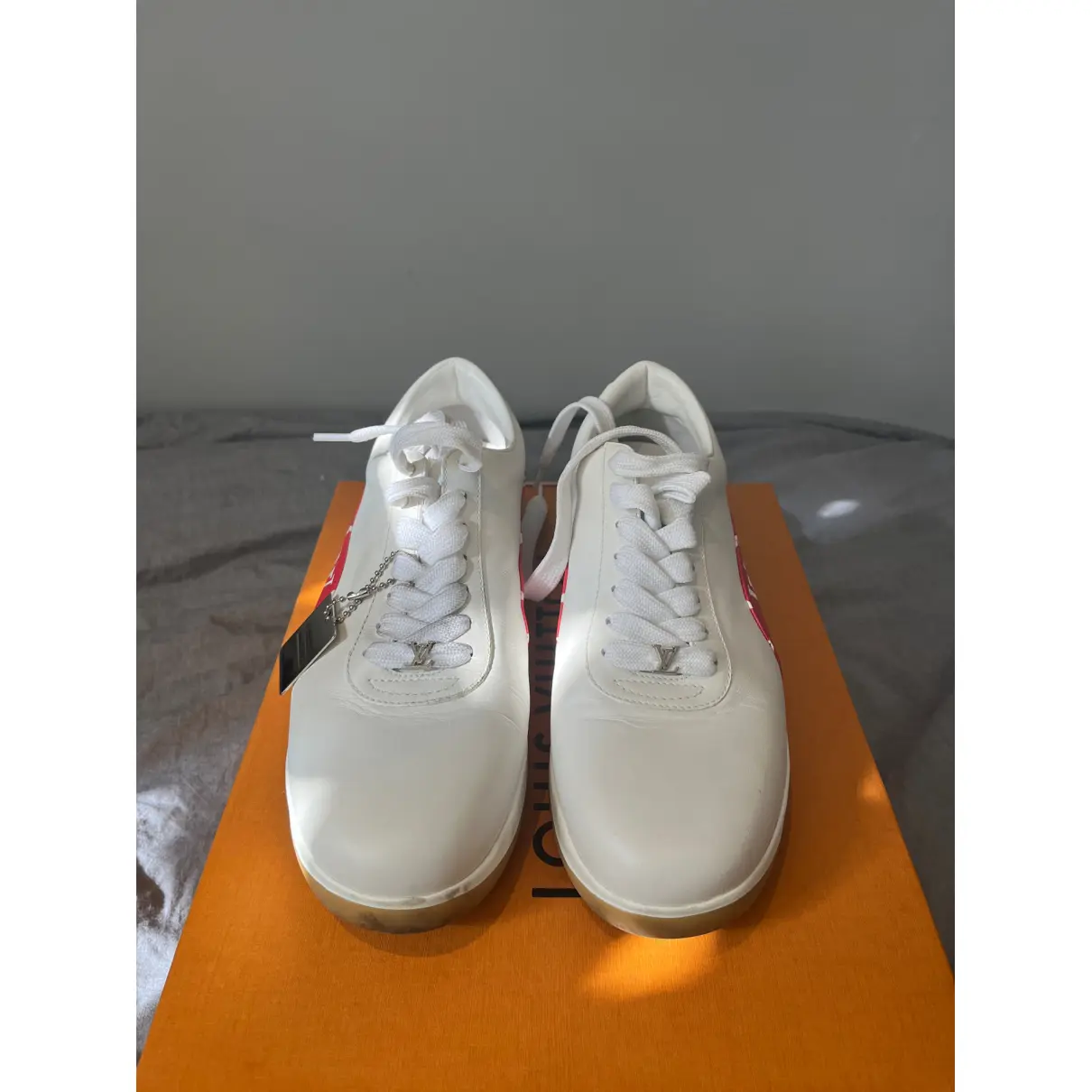 Buy Louis Vuitton x Supreme Leather trainers online