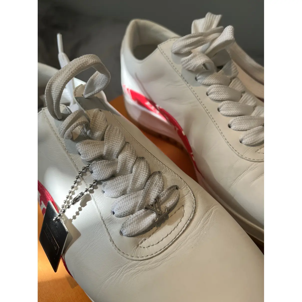 Leather trainers Louis Vuitton x Supreme