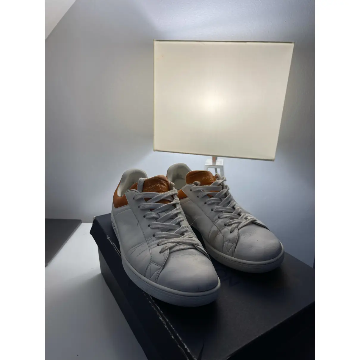 Buy Louis Vuitton Luxembourg leather low trainers online