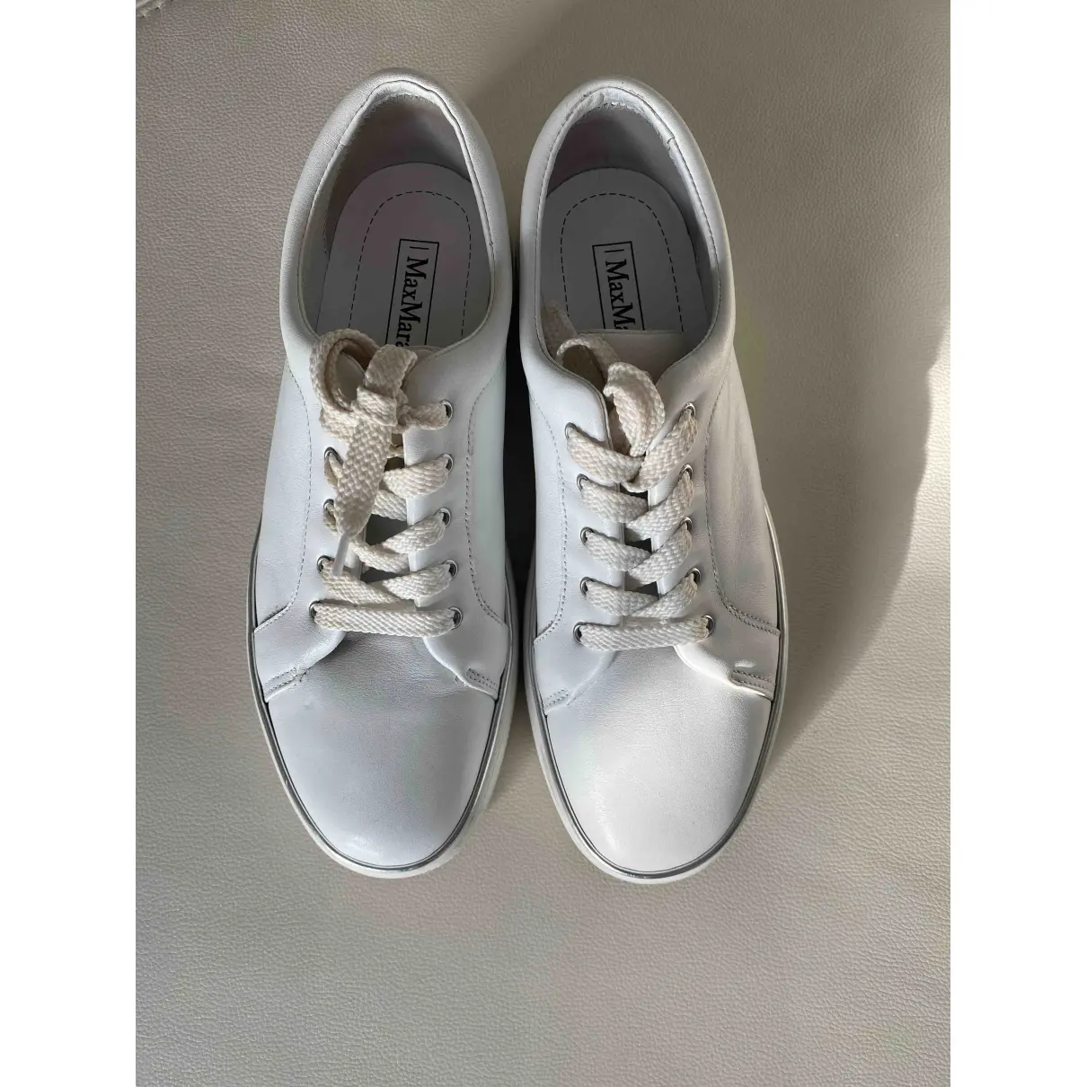 Buy Max Mara Leather trainers online