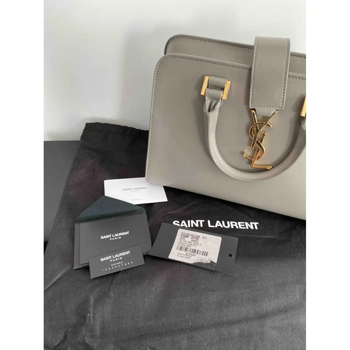 Monogram Cabas leather handbag Saint Laurent