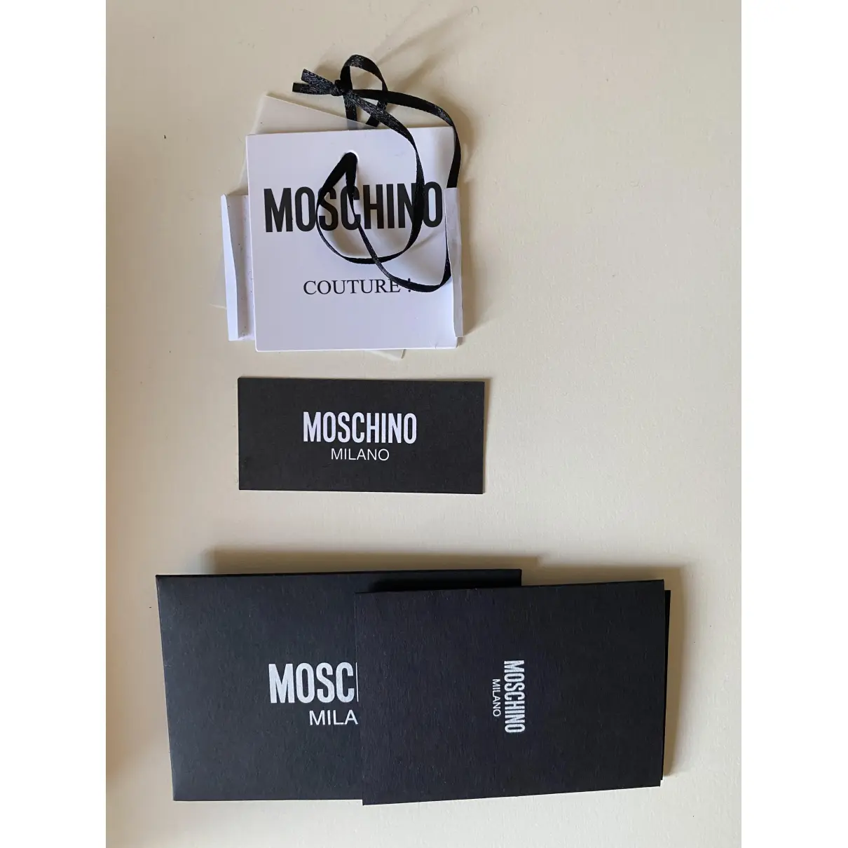 Leather tote Moschino