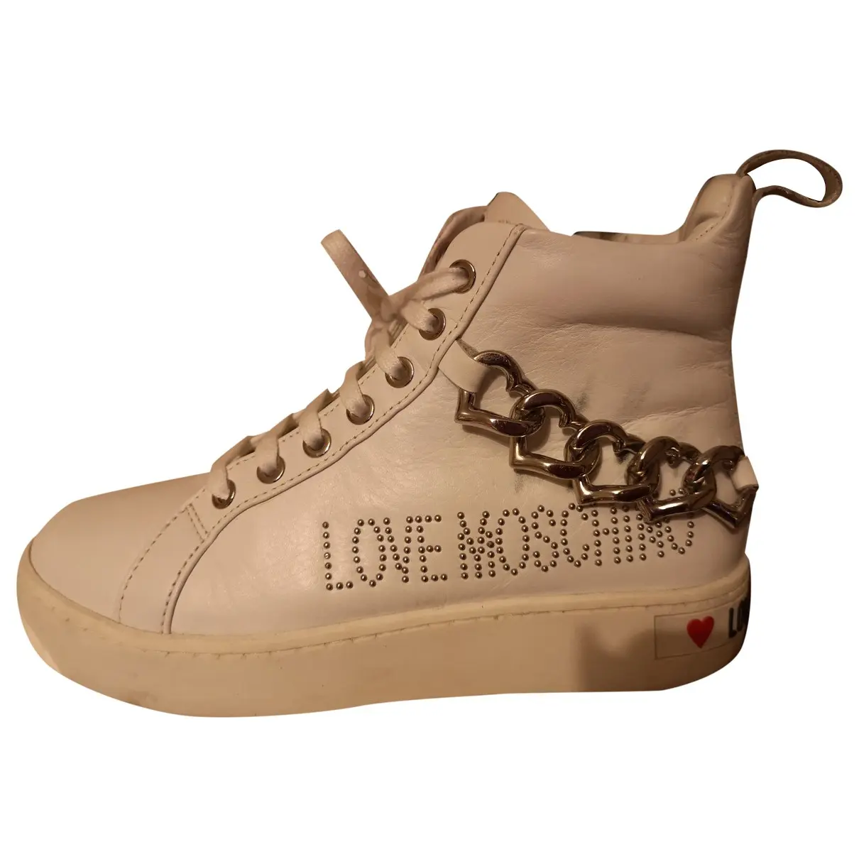 Leather trainers Moschino Love