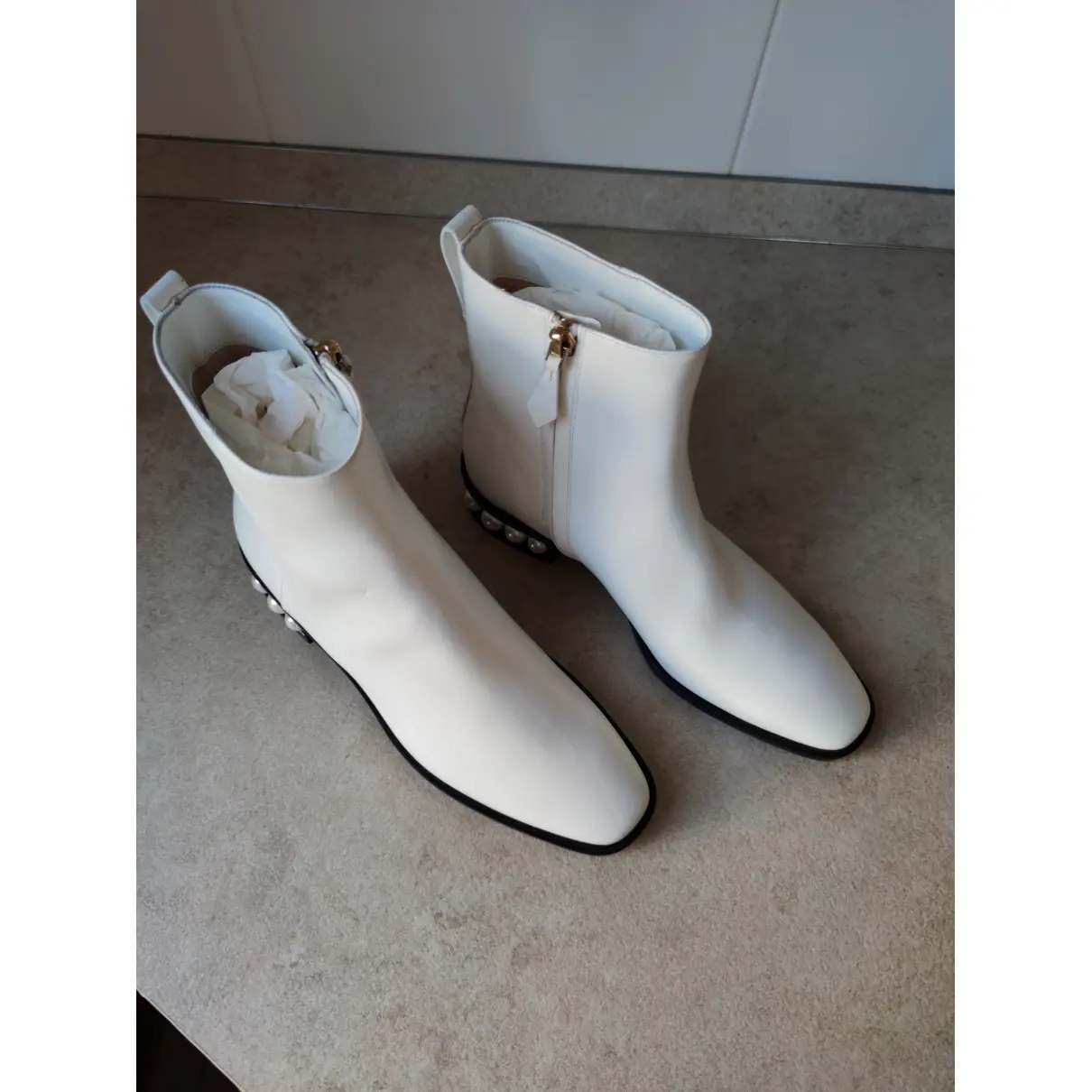 Buy Nicholas Kirkwood Leather ankle boots online